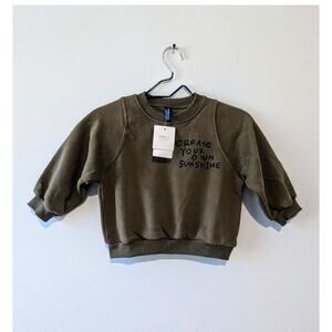 "Create Your Own Sunshine" Olive Kids Crewneck Sweater